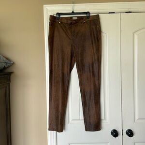 Chico’s Leather/Suede Like Pants 2.5